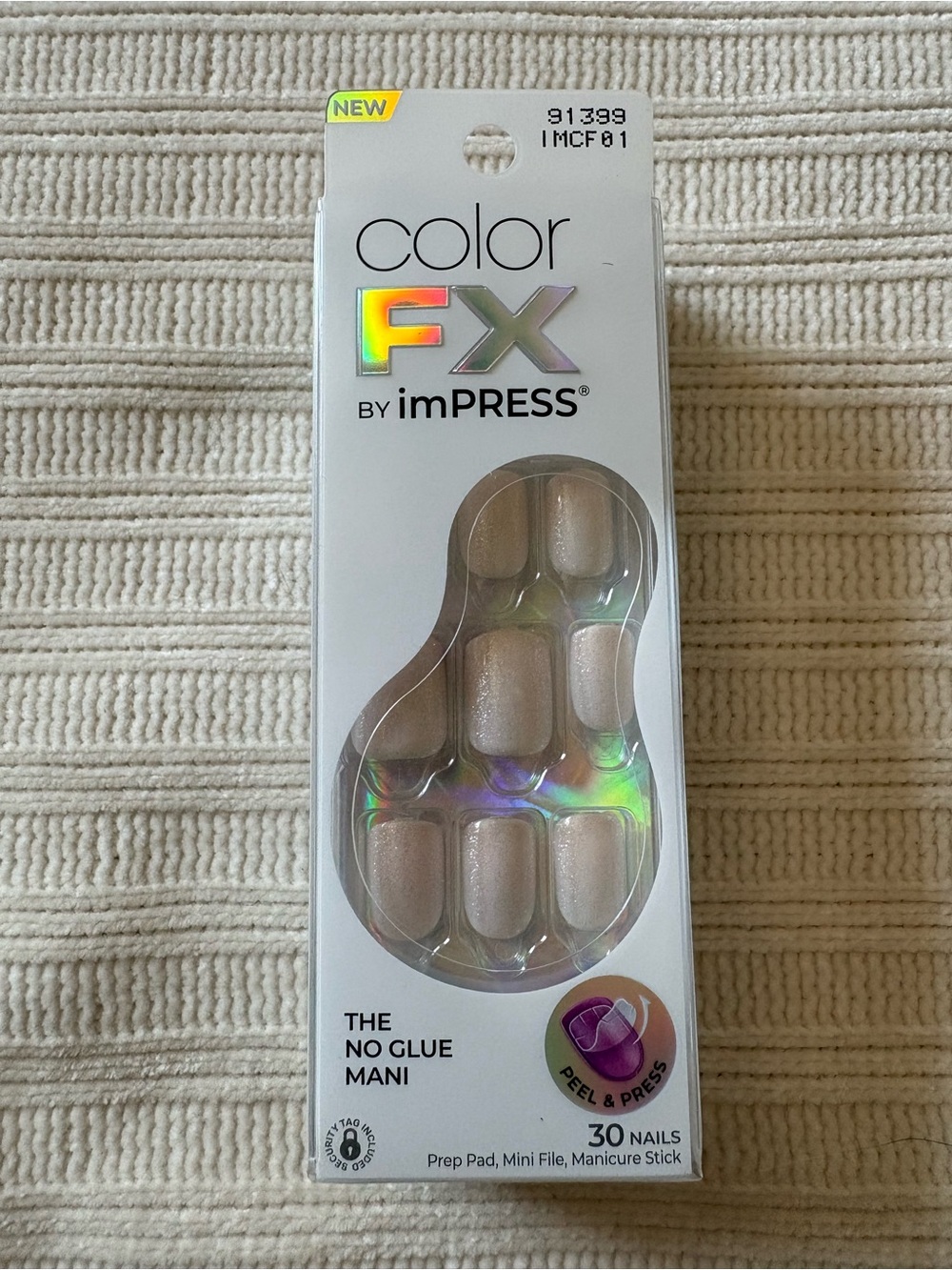 imPRESS Color FX Nude Shimmer Press-On Nails